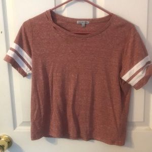 Baseball style crop top